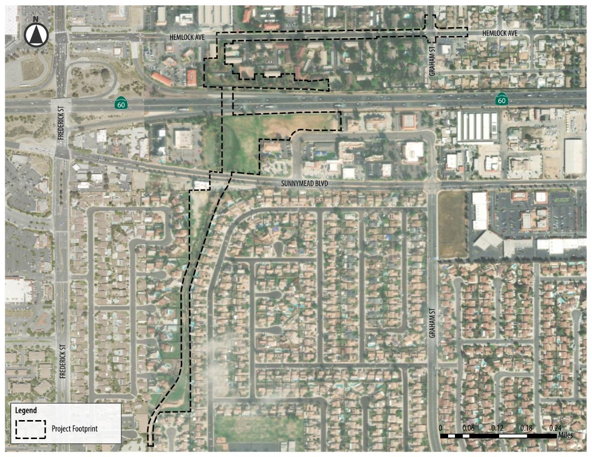 Sunnymead Master Drainage Plan Plan Line F and F-7 Project Map