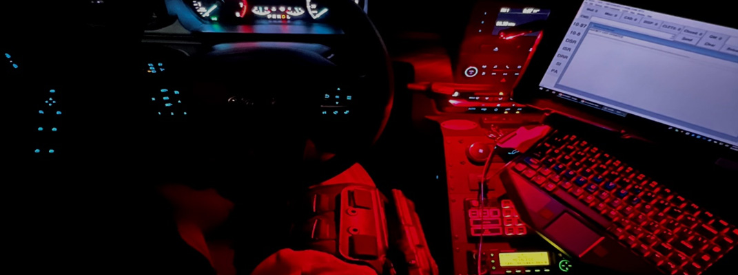 Inside of Patrol car